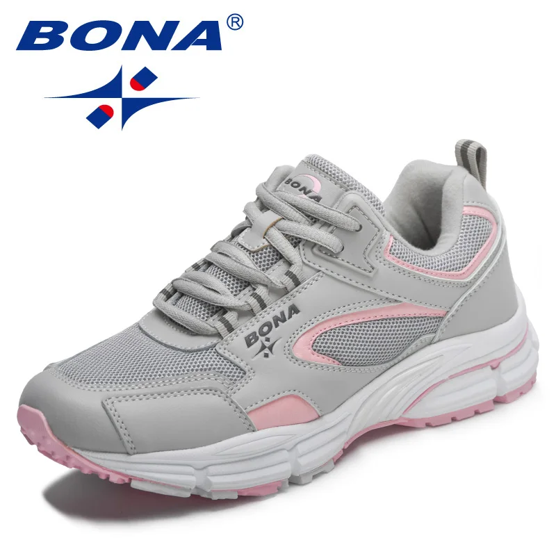 BONA New Designers Running Shoes Breathable Outdoor Sports Shoes Women Lightweight Sneakers Ladies Comfort Athletic running shoes,womens sneakers