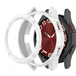 Premium Protective TPU Case for Galaxy Watch 6 Classic - Sleek Accessory Cover (White)