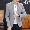 British suit men spring and autumn thousand birds checkered plankton handsome small suit clothes men's high-end casual coat tide 4