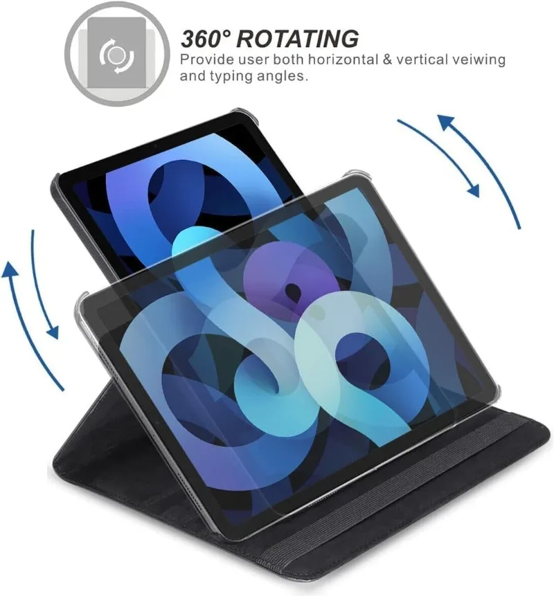 Premium 360 Rotating Stand Tablet Cover with Auto Sleep/Wake Feature