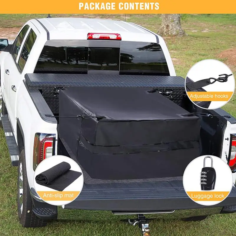 Truck Storage Bag With Cargo Net Pickup Truck Roof Bag Waterproof And Sunscreen Storage Bag Car Exterior Accessories 5