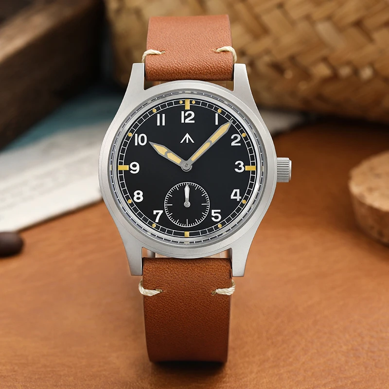 Militadoミリタリー 青文字盤 レザーベルト NATO2本付き 新品 1024-0ww0050_a1.jpg