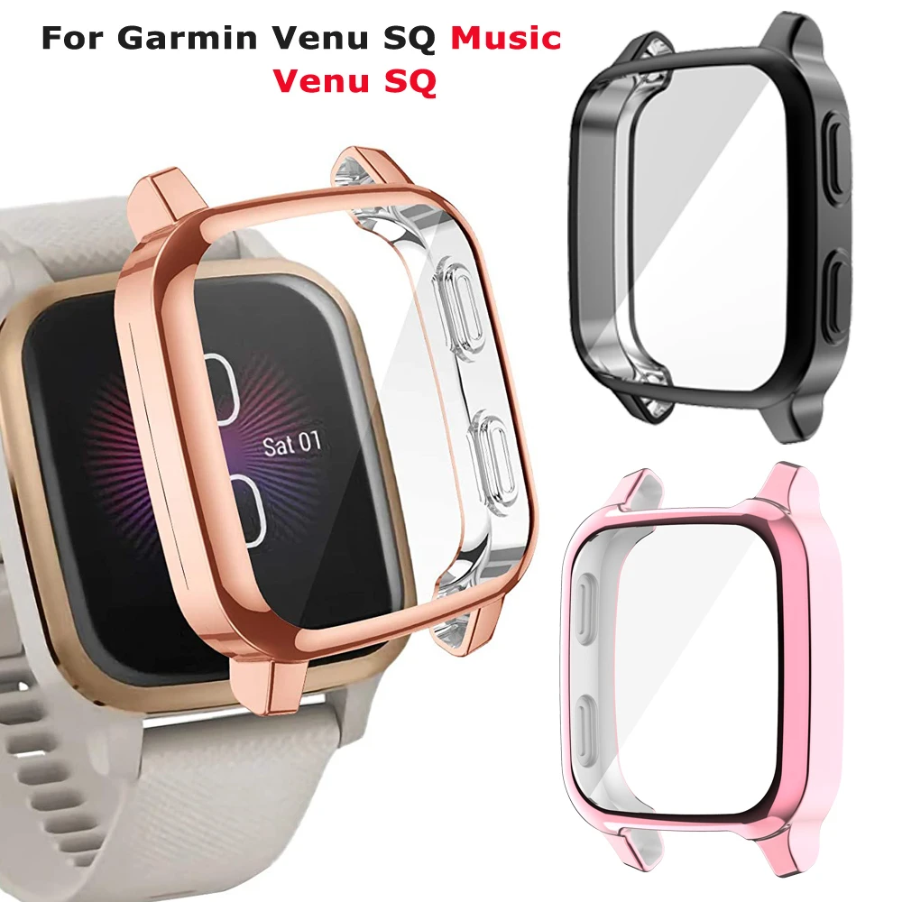 TPU Electroplated Case Cover Protective For Garmin Venu SQ Garmin Venu