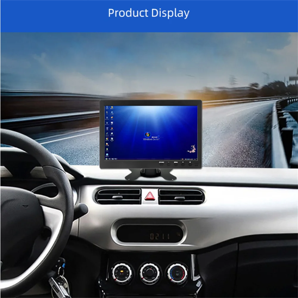 10.1 ġ ǻ ÷ , 1024*600 ޴ LCD HD , ̴ TV ȭ, VGA, BNC, USB, HDMI, AV Է, 2 ä , 12V