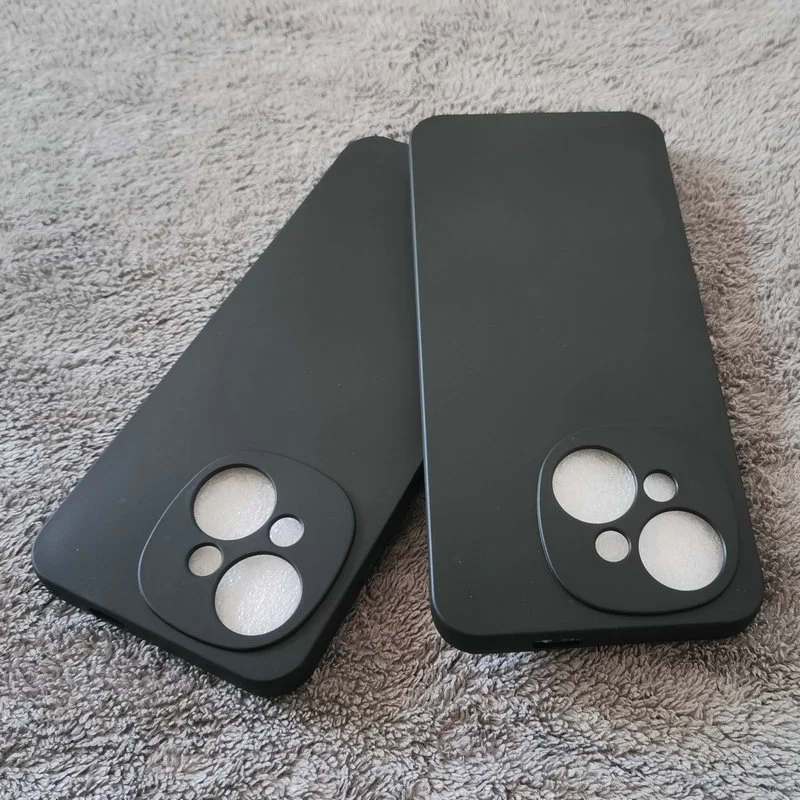Sleek Black Matte Silicone Case