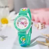 Children's Watch Cartoon Ballet Girl Design Quartz Watch Fashion Purple Silicone Girl Student Gift Wristwatch 4