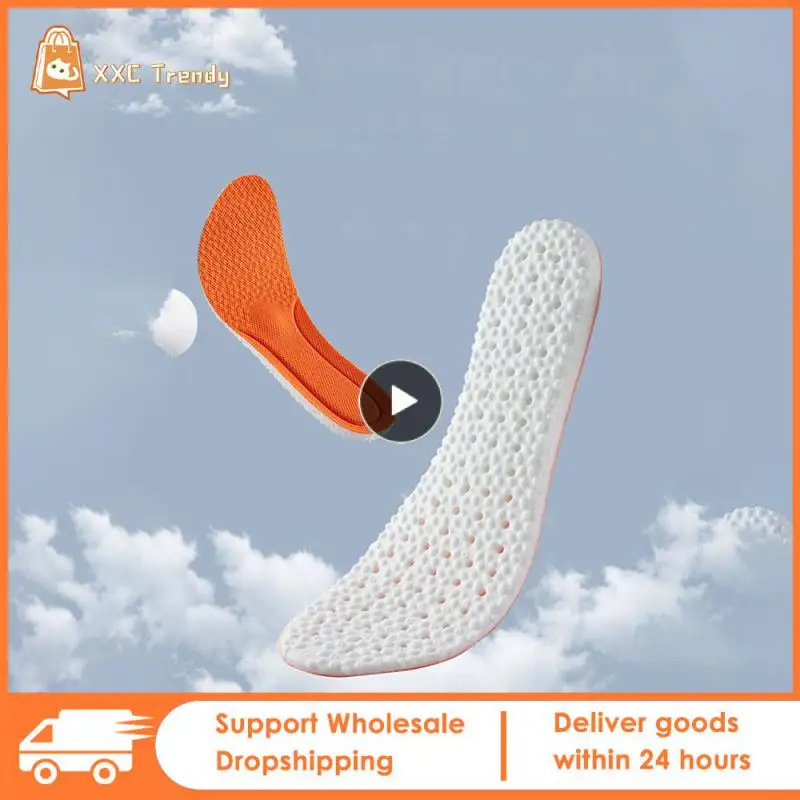 

Sports Boost Iinsoles Stretch Breathable Deodorant Cushion Orthopedic Pad Shock Absorption Increased insole For Shoes