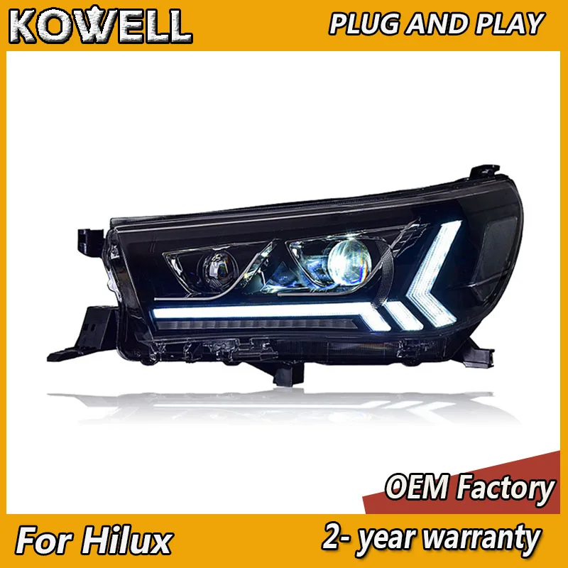 

Car Styling Lights for Toyota Hilux Head Light 2015-2020 Revo Headlights 2016 Vigo Headlight DRL Turn Signal Low High Beam Proje