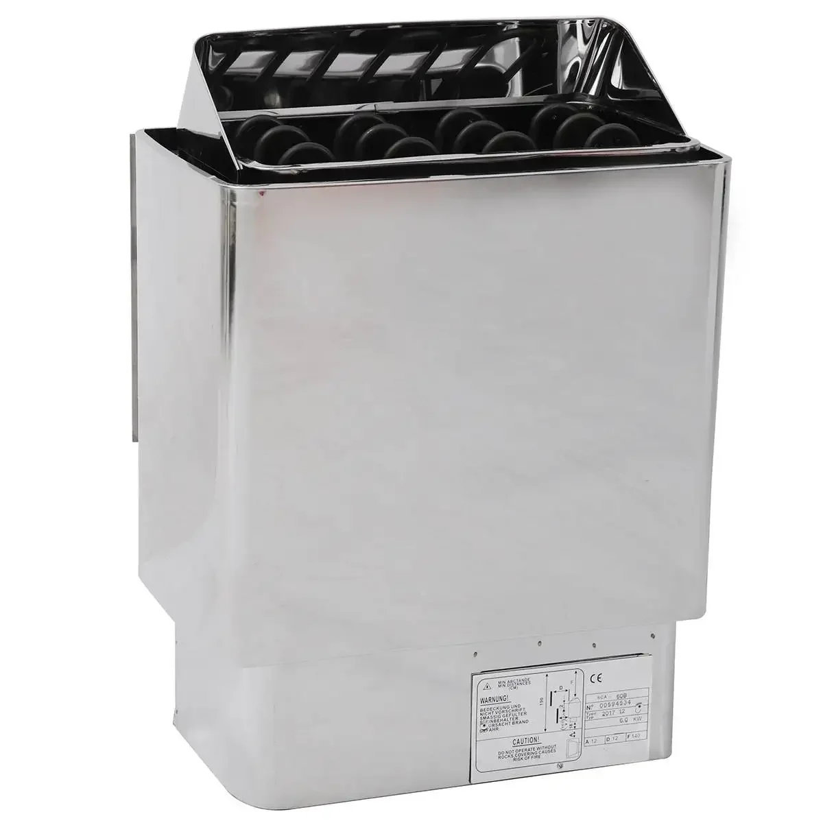 6000W สําหรับ Home Hotel อาบน้ําสปาไฟฟ้าซาวน่าเครื่องทําความร้อนเปียกซาวน่าแห้งเครื่องทําความร้อนเตาสแตนเลส 1