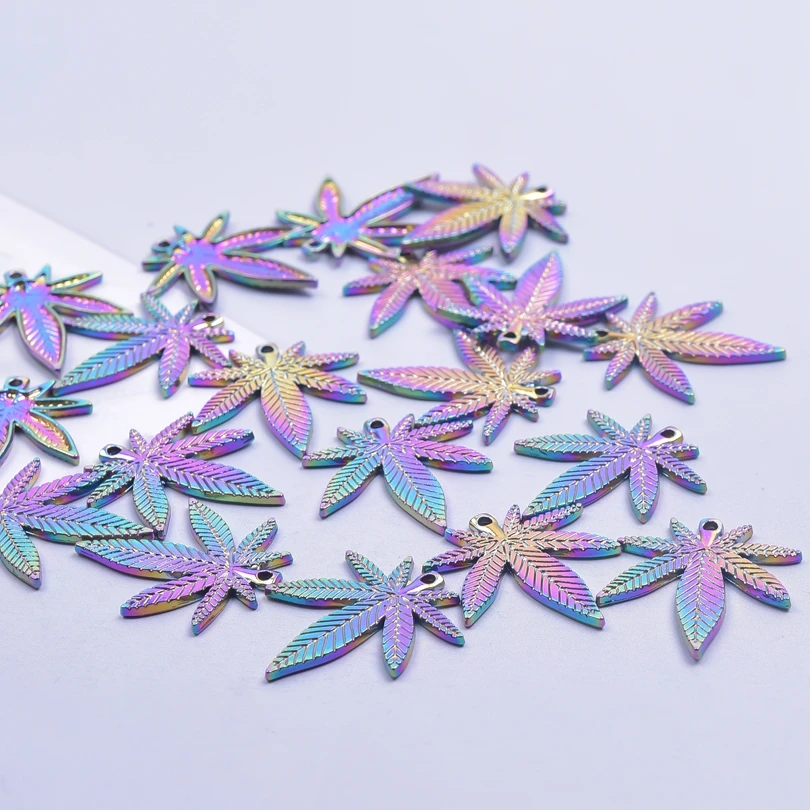 10pcs/lot Maple Leaf Accessories Pendant Charms For Jewelry Making Vintage Materials DIY Necklace Earrings Pendants Supplies