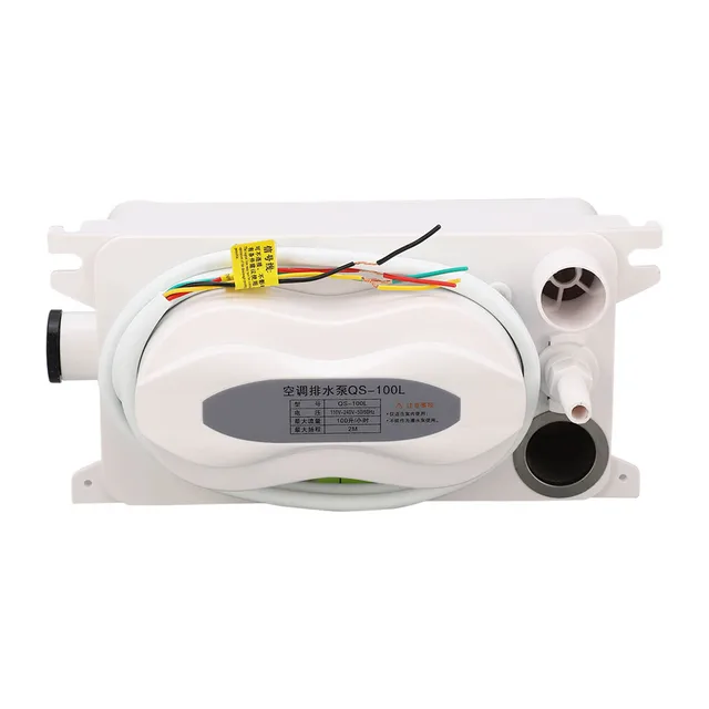 ปั๊มระบายน้ํา HVAC ปั๊มระบายน้ําเครื่องปรับอากาศ HVAC การกําจัดคอนเดนเสทพร้อมที่เก็บข้อมูล 600 มล. AC110‐240V 100L/H 1