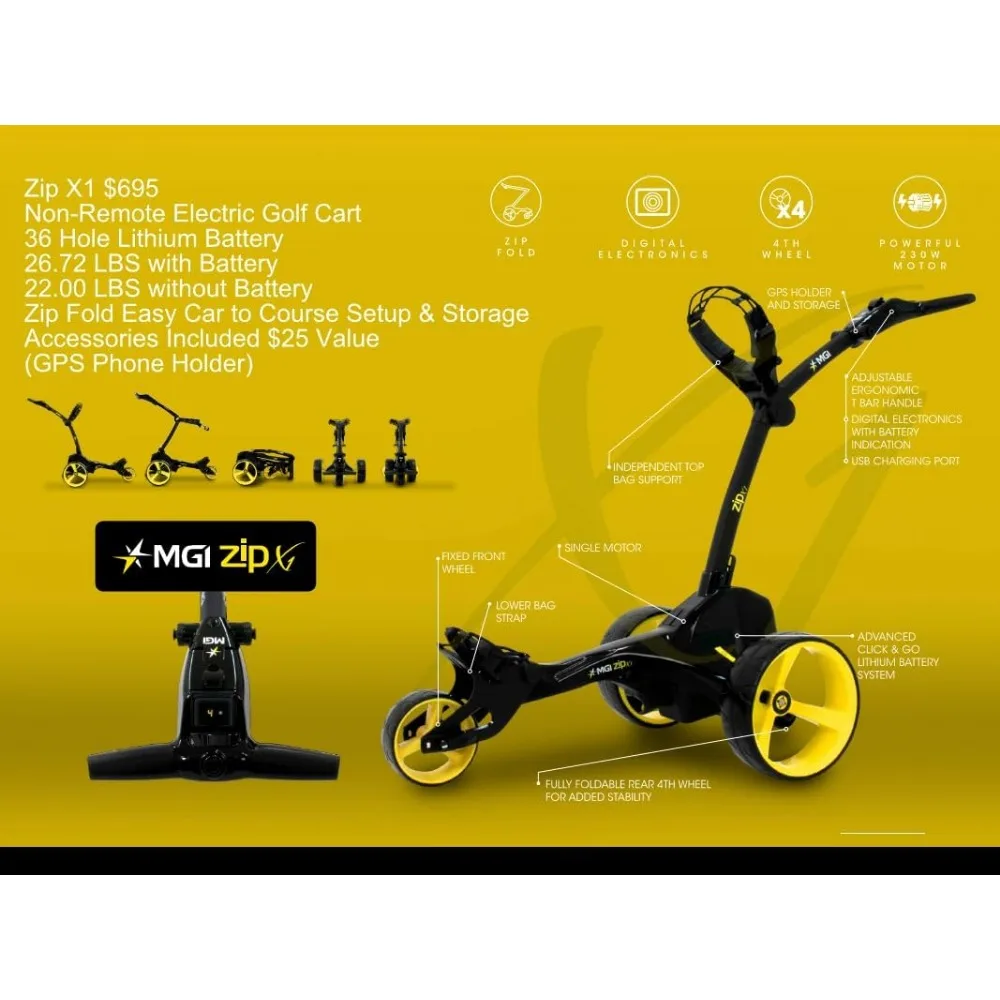 Electric Golf Cart-36 Hole Battery-(GPS Phone)