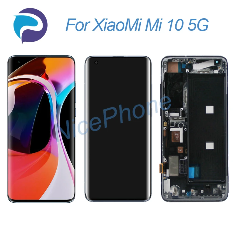 Écran LCD + Châssis Pour Xiaomi Mi 10 5G – Version Service Pack, Neuve