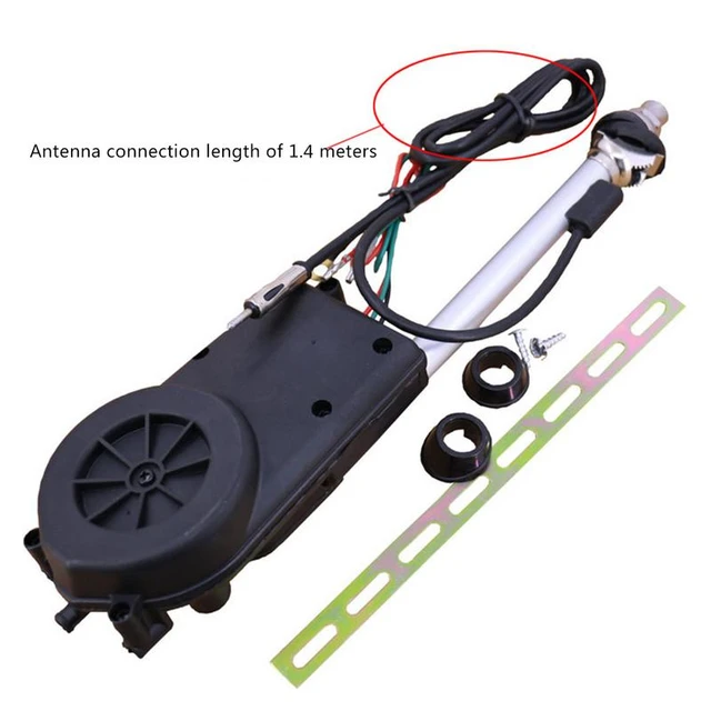 Car Automatic Telescopic Antenna Electric Power Universal Exterior Vehicle  Aerials Antenna 12V FM/AM Auto Antenna Accessories - AliExpress