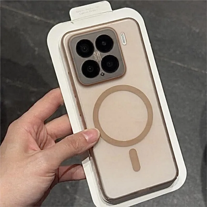 Ultra Thin Matte Transparent Magnetic Phone Case with Magsafe Compatibility