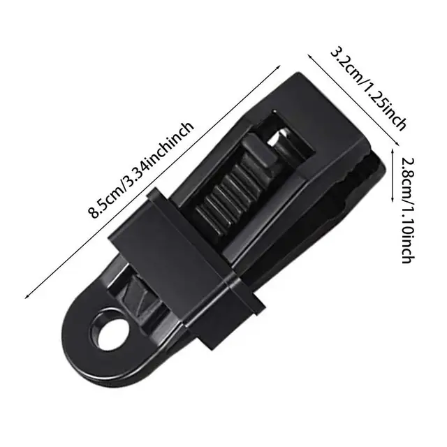 Tarp Bilincsek Újrahasznosítható Abs Sátor Klipek Könnyű Vászon Hordozható Ponyvabilincs A Kempinghez Napellenzők Autófedeleihez - Image 6