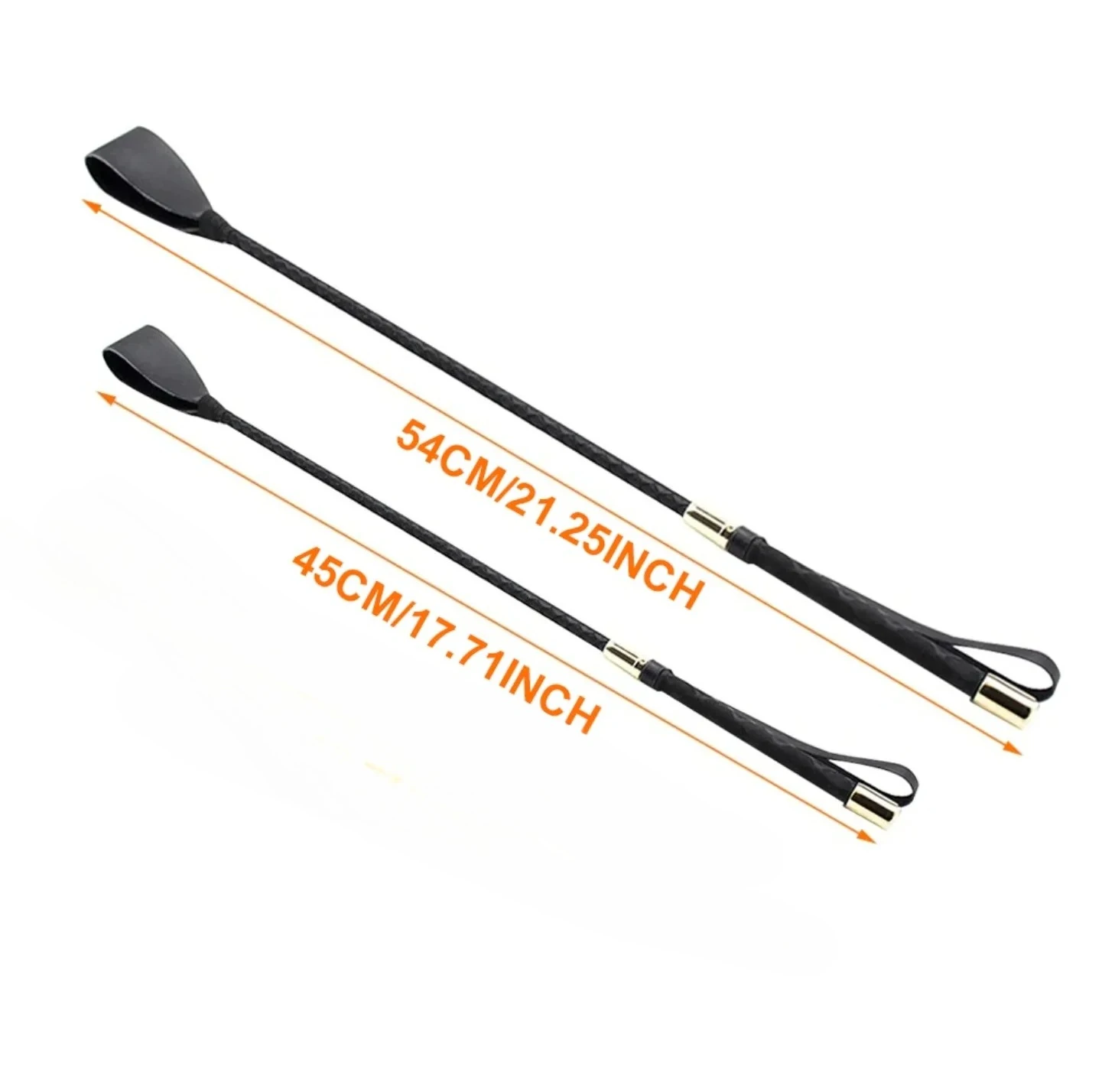 Riding Equestrian Whip Training PU Leather Lash Anti-slip Portable for Outdoor Racing Performance Beginner equestrian whip