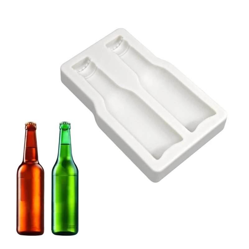 

Beer Bottle Fondant Chocolate Mould Cake Decorating Baking Tools Mini Resin Ornaments Silicone Mold Easy to Clean