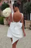 113291-733e6e.jpg Robe Courte Chic à Nœud Perlé pour Femme, Mini-Robe Décontractée Dos Nu, Blanc, Noir, Rose, pour Invitée de Mariage, Demoiselle d'honneur, Anniversaire, Été