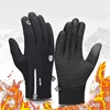 Winter Gloves For Men Waterproof Windproof Cold Cycling Gloves Snowboard Motorcycle Riding Driving Warm Touchscreen Zipper Glove 1