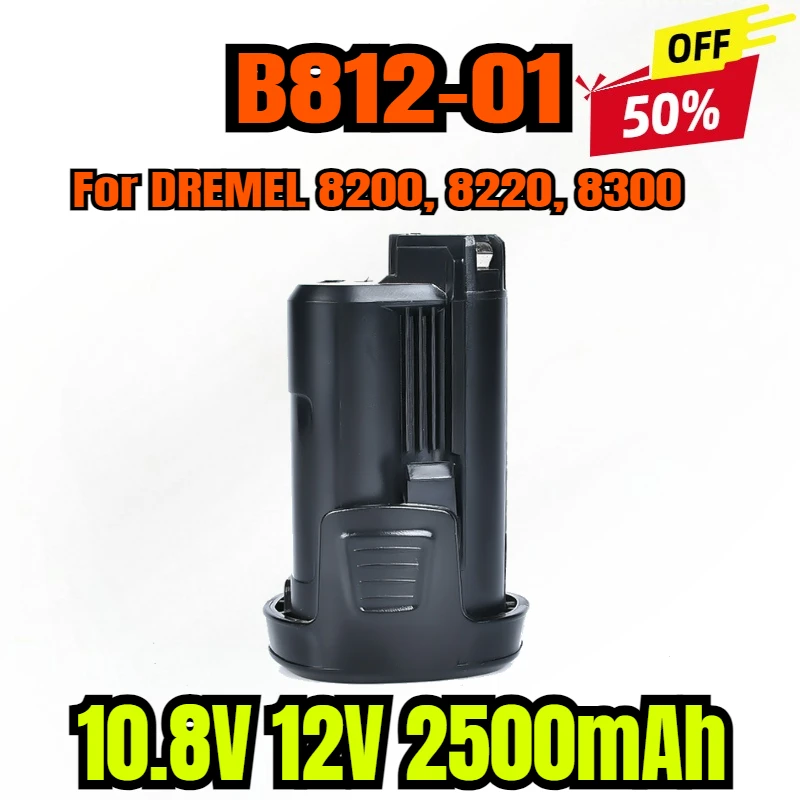 Krachtige Li-Ion accu 10,8 V / 1500 mAh voor Dremel 8200 Multimax, 8220, 8300 Multimax vervangt Dremel 875, B812-01, B812-02