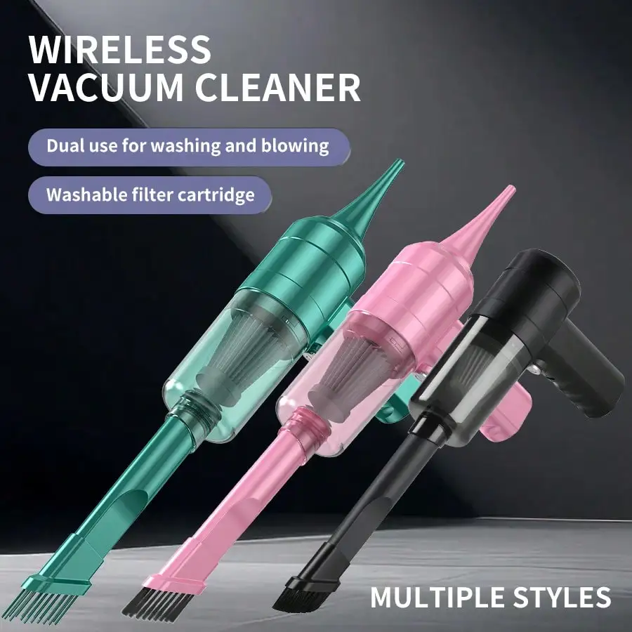 Portable Wireless Vacuum Cleaner Suction Head Car Home Handheld Cleaning Dust Blowing Vacuum Cleaner