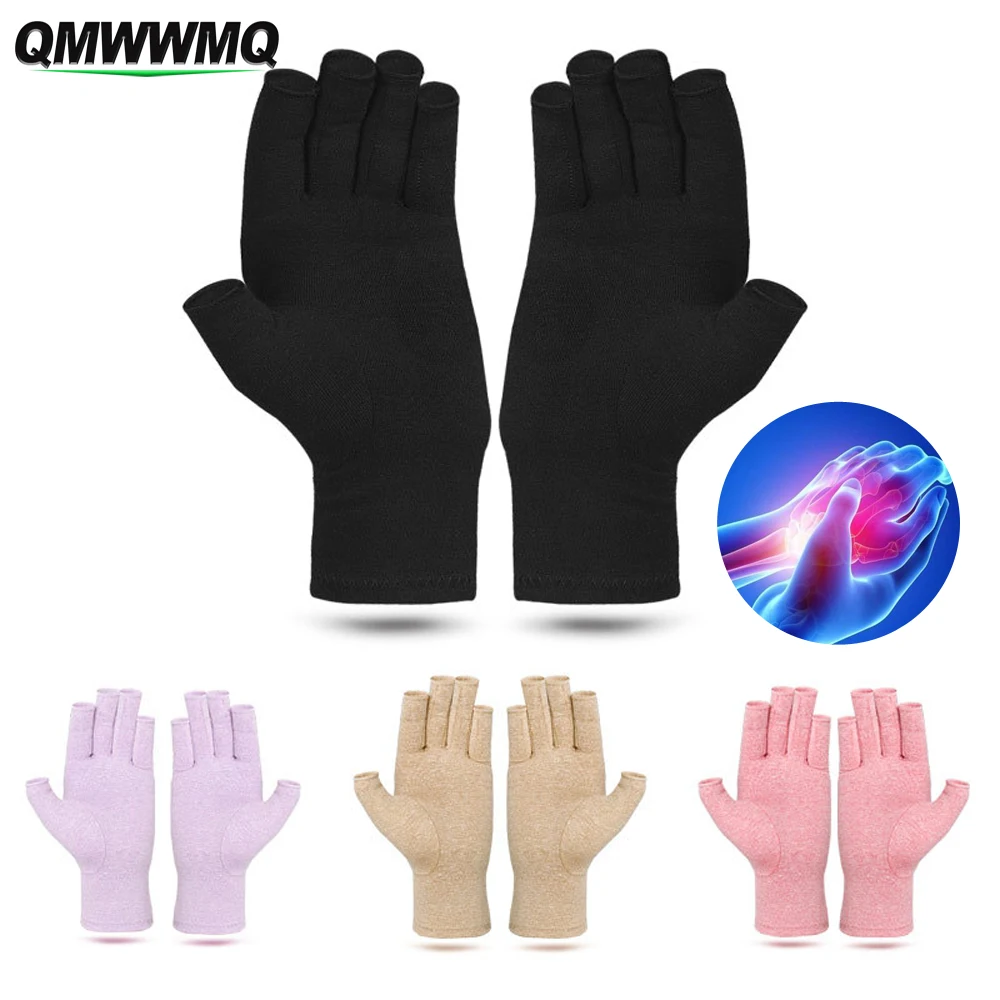 

1Pair Arthritis Compression Gloves Fingerless Compression Gloves Anti-Arthritis Treatment Compression And Pain Relief Joints