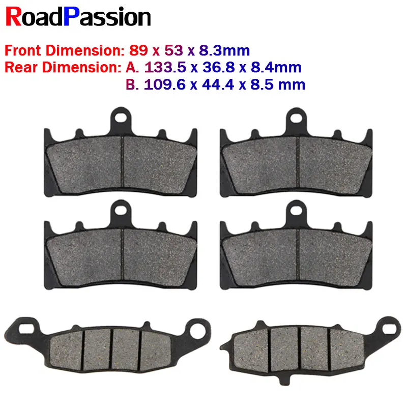 

Motorcycle Accessories Front Rear Brake Pads Disks For KAWASAKI VN 1500 P1/P2 Mean Streak 1600 B1 Mean Streak M VZ K4 Intruder