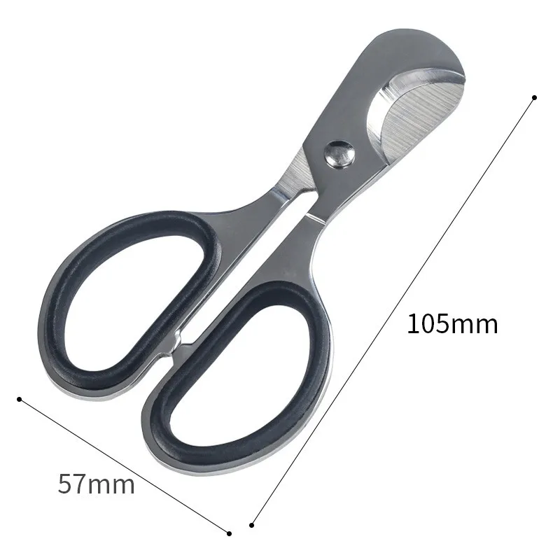 Stainless Steel Cigar Scissor Tablet Splitter Pill Cutter Rustproof Cutters With Ergonomic Round Handle For father gifts 6