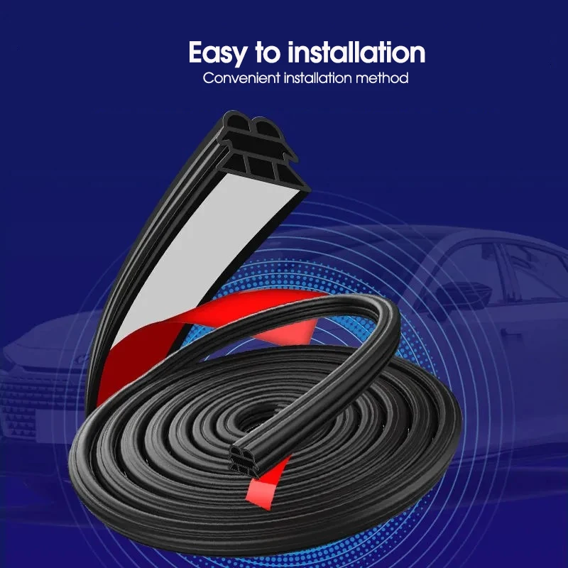 3-Layer Waterproof Noise-Insulating Car Door Seal Strip