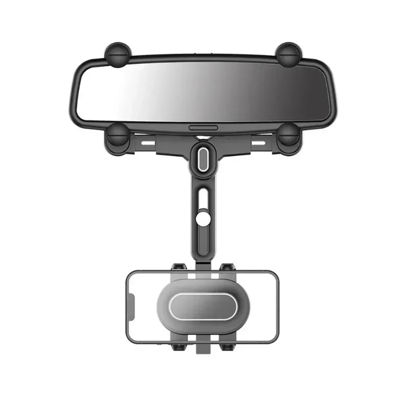 360 ° Einstellbare Auto Rückspiegel Handy Halter Für Auto Rotation Teleskop Multifunktionale Telefon Auto Halterung Steht – Detail 11