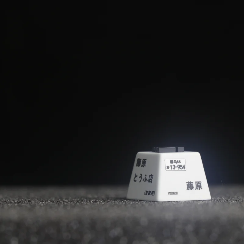 Teclado Mecânico Keycap Design Personalizado Desenhos Animados Branco Ae86 Inicial d Resina Keycaps - Imagem 4
