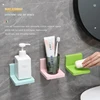 Bathroom Shelf Without Drilling Soap Dish Floating Shelves Plastic Kitchen Organizer Showe Rack  Kitchen Spong Storage Rack 3