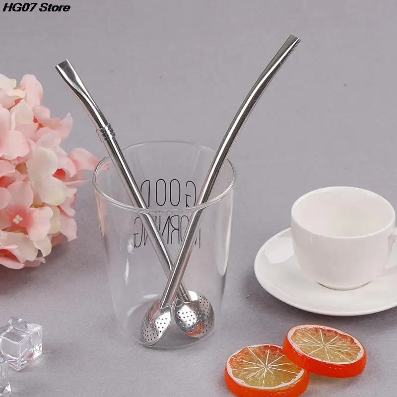 Stainless Steel Drinking Straw Filter Handmade Yerba Mate Tea Bombilla Gourd Washable Tea Tool 1PC