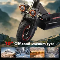 Trottinette électrique FREEBOY J01 avec siège, batterie 800W 48V15AH, trottinette électrique pour adultes, 45KM/H, 35KM, pneus tout-terrain de 10 pouces, trottinette pliable 4