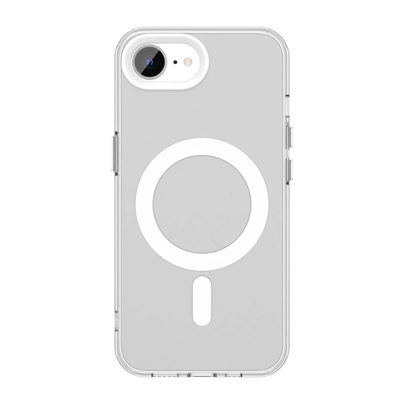 Luxury Shockproof Matte Transparent Phone Case with MagSafe-Compatible Wireless Charging