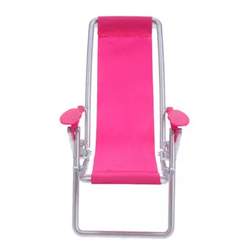 Foldable Deckchair Lounge Beach Chair Living Room Gardan Furniture for Girls Doll Princess Doll Toy