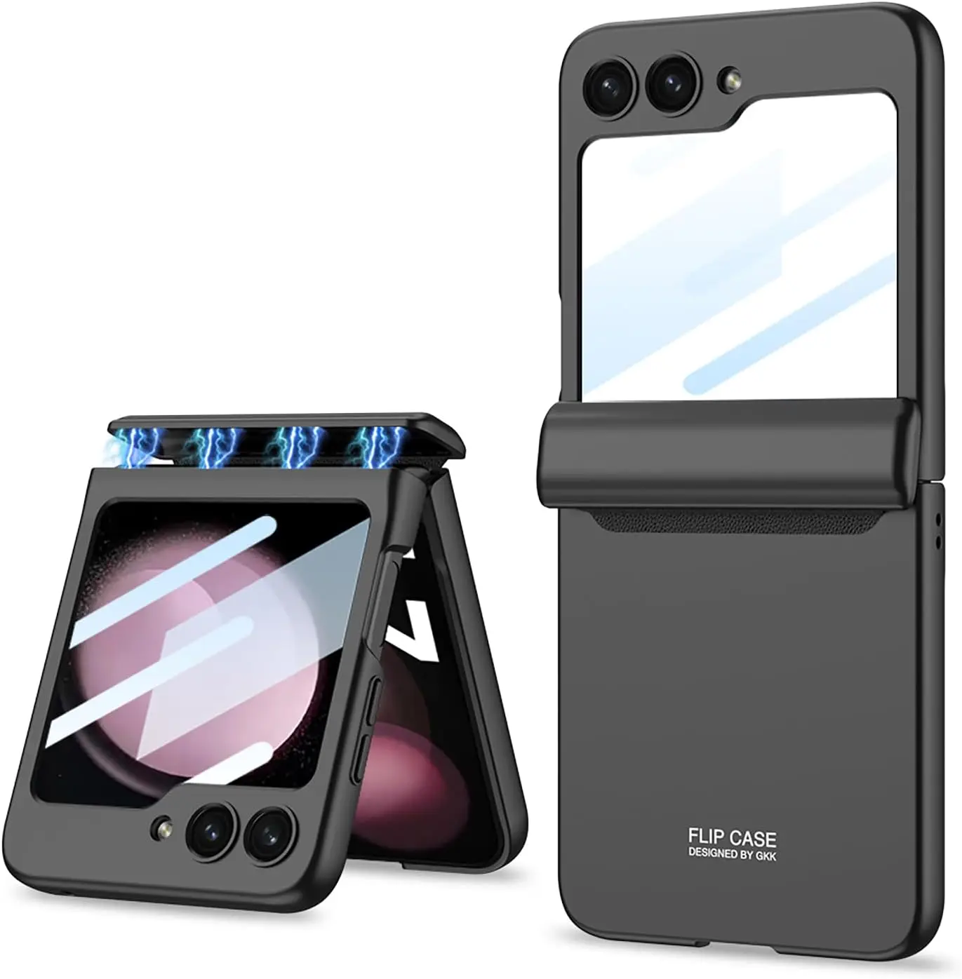 

Чехол для Samsung Z Flip 5, чехол для Galaxy Z Flip 5 с защитной крышкой для Samsung Flip 5 с защитой