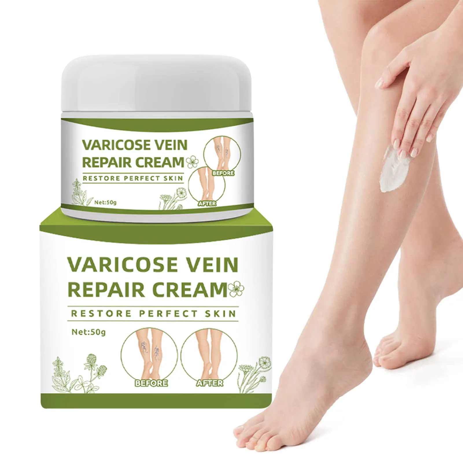 Leg Massage Cream Vasculitis Phlebitis Ointment Spider Leg Relief