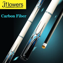 

Jflowers Billiards 3 Cushion Carom Cue Carbon Fiber Carom Cue Stick 12mm 142cm Black Technology Korea Libre Cue with Case