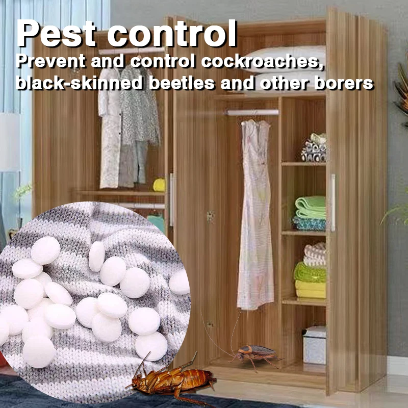 Camphor Balls Wardrobe Anti mold Moisture-proof Flower Fragrance Odor Removal Dehumidification For Household Non toxi
