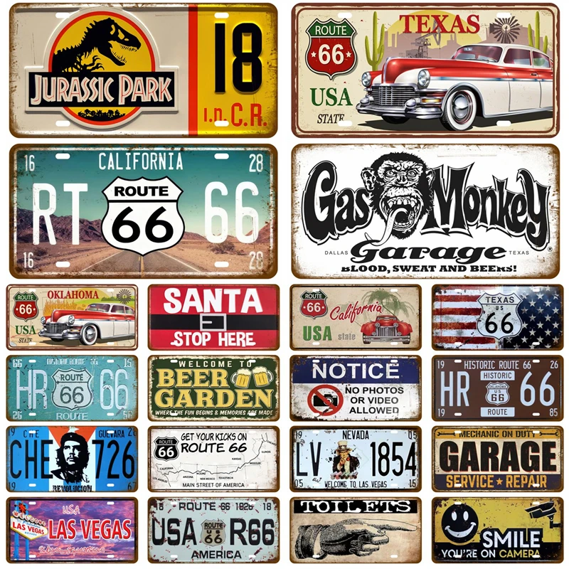 Targa In Latta Targa In Metallo Poster Wall Art Home Decor Targhe In Latta Vintage Moto Car Route 66 Per Garage Bar Pub Moto Club Gas