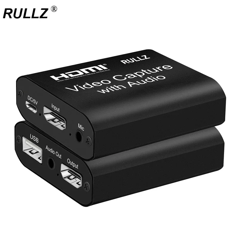 

Карта видеозахвата HDMI 4 к 1080p с микрофоном, USB 2,0