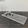 Transparent Acrylic Decorative Storage Tray Jewelry Earrings Organizer Trays Dresser Table Desktop Cosmetics Organizer Container 3