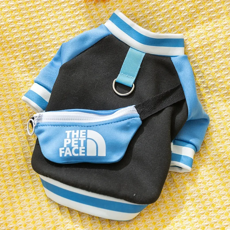 Otoño e invierno, nueva sudadera para cachorros, bolso de peluche, jersey para perros pequeños y medianos, abrigo de dos patas, ropa para mascotas
