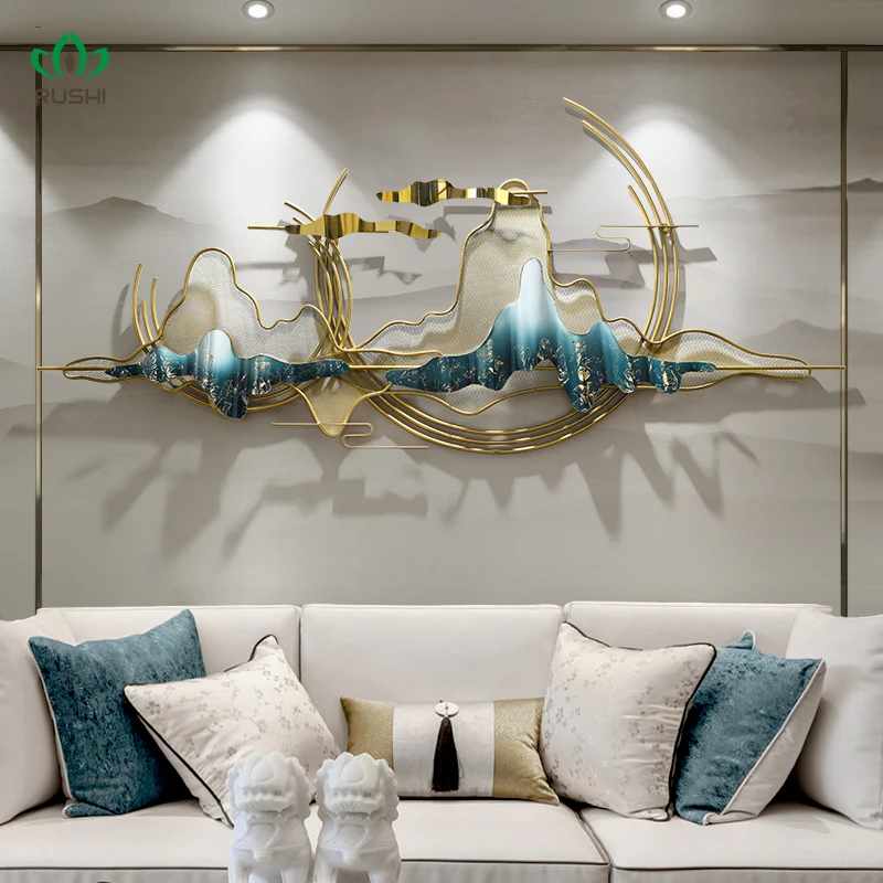 Nordic Luxe Wanddecoratie Creatieve Home Decoratie Muur 3D Opknoping Decoratie 120X60CM| | - AliExpress