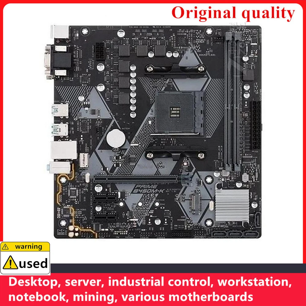 

Used For PRIME B450M-K Motherboards Socket AM4 DDR4 64GB For AMD B450 Desktop Mainboard M,2 NVME USB3.0