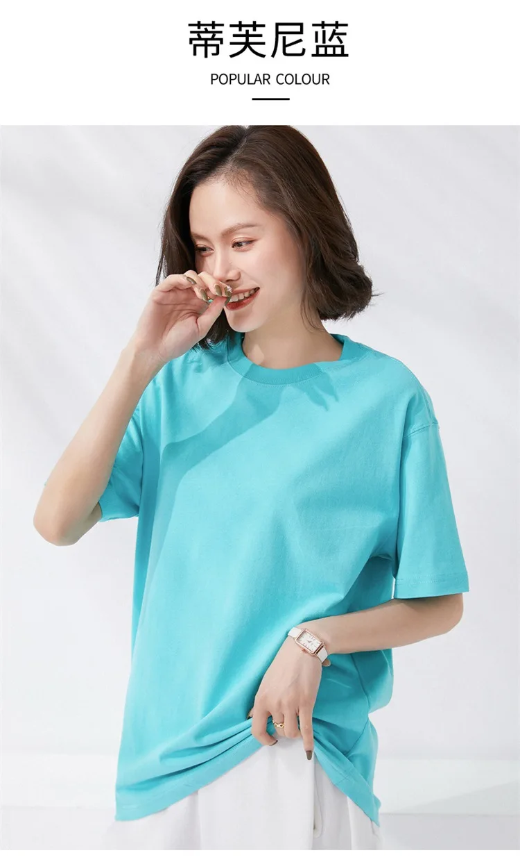 Women T-shirts 2024 Summer Tops Solid Short Sleeve Loose O-neck 100% Cotton Casual Ladies Shirts Harajuku Korean Woman Tshirts