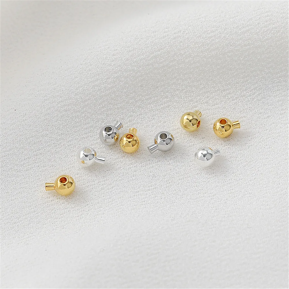 

3.5mm 14K gold wrapped circular positioning buckle accessory handmade DIY bracelet closure clip buckle necklace jewelry material