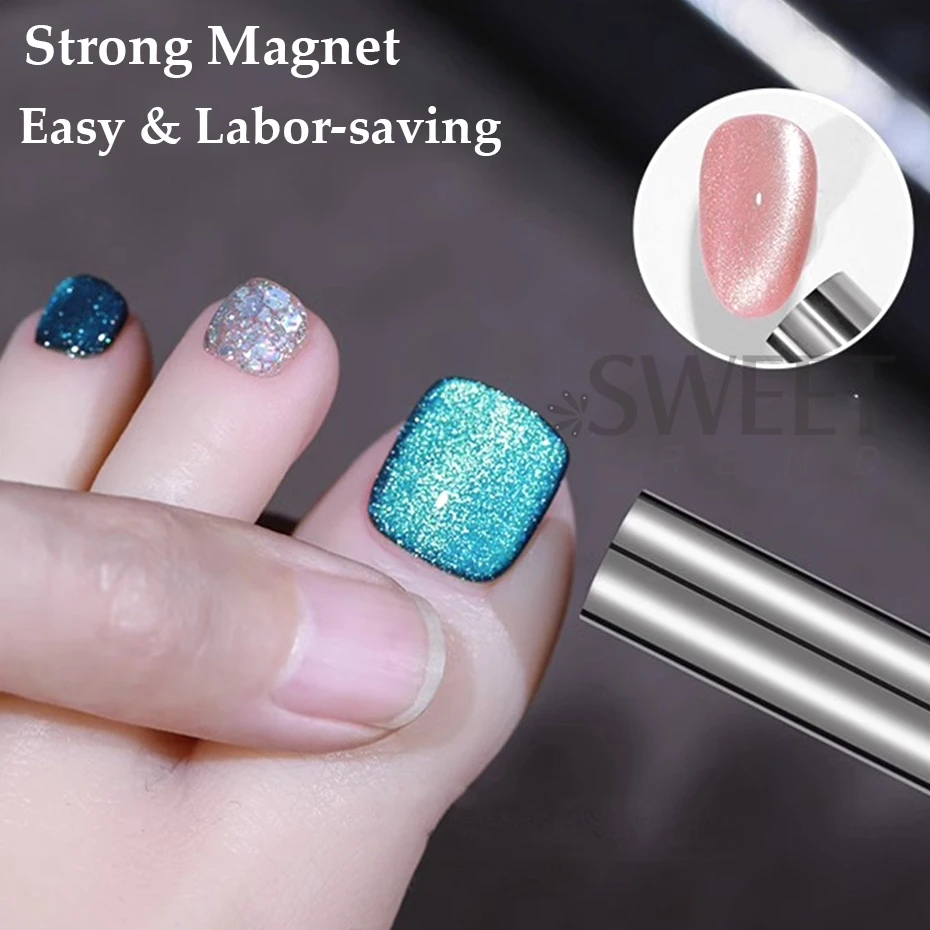 Magnetic Nail Art Tools-15cm Strong Wide Magnetic Nail Stick 9D Effect For UV Gel Line Strip French Manicure
